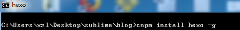 安装hexo